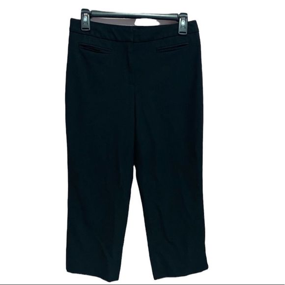 TALBOTS black cropped pants 4 petite - Picture 1 of 6